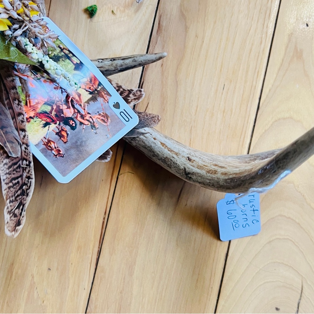 Authentic antler art made by me western home decorone of a kind statement piece - Picture 5 of 15